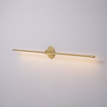 Linear LED Bathroom Vanity Light Fixture 27-50 Inch Metal Wall Sconce for Mirror Black Gold Brushed Nickel Warm Lighting Powder Room Dressin