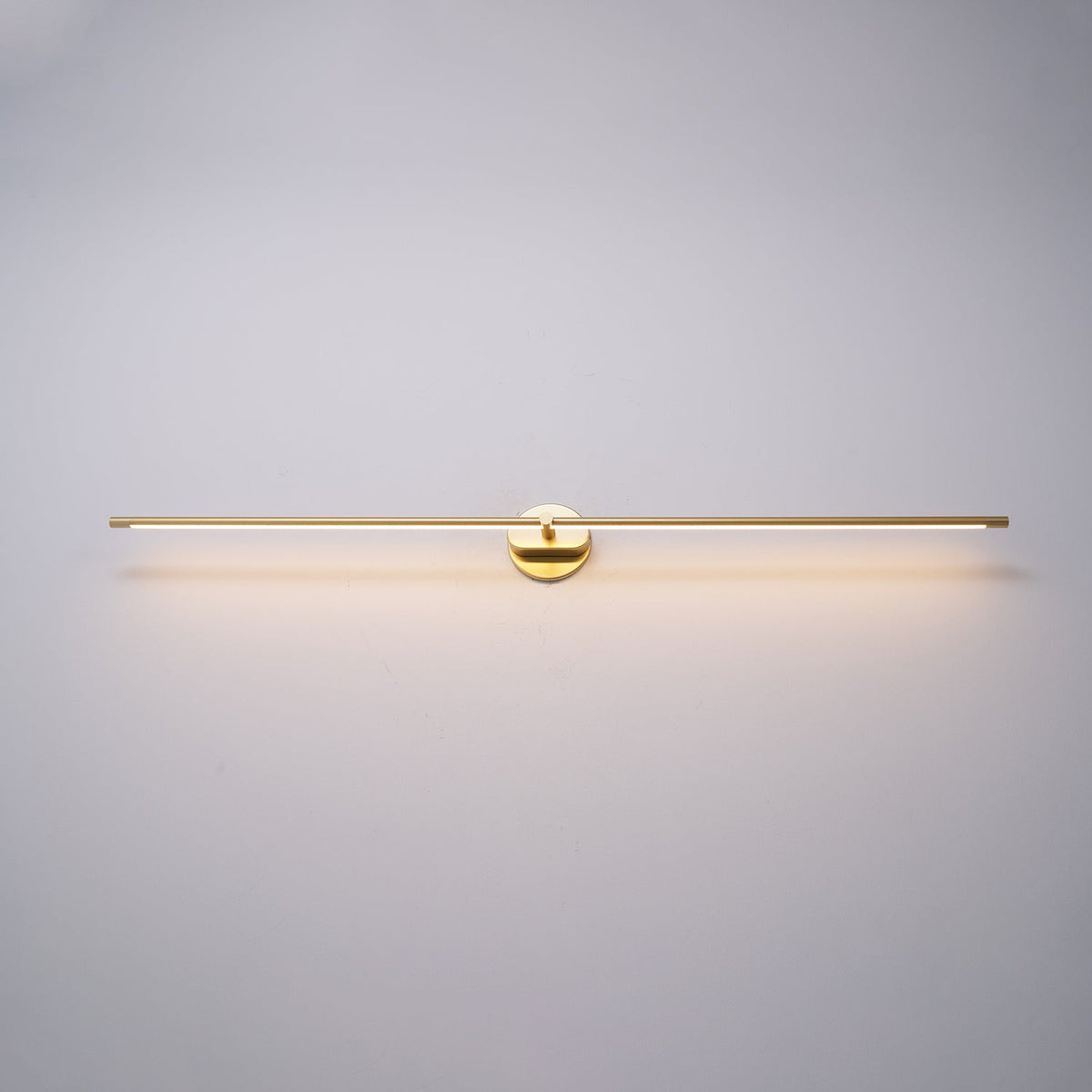 Linear LED Bathroom Vanity Light Fixture 27-50 Inch Metal Wall Sconce for Mirror Black Gold Brushed Nickel Warm Lighting Powder Room Dressin