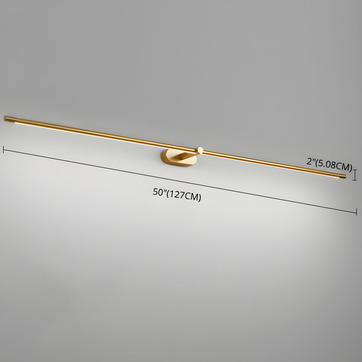 Linear LED Bathroom Vanity Light Fixture 27-50 Inch Metal Wall Sconce for Mirror Black Gold Brushed Nickel Warm Lighting Powder Room Dressin