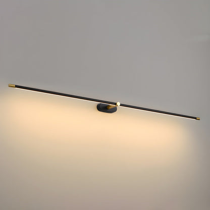 Cordless Rechargeable Linear Wall Light with Touch Control – USB Powered Battery-Operated Vanity Sconce for Bathroom Mirror Bedroom Closet