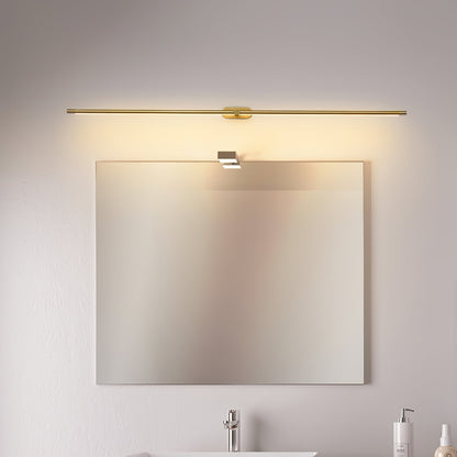 Cordless Rechargeable Linear Wall Light with Touch Control – USB Powered Battery-Operated Vanity Sconce for Bathroom Mirror Bedroom Closet