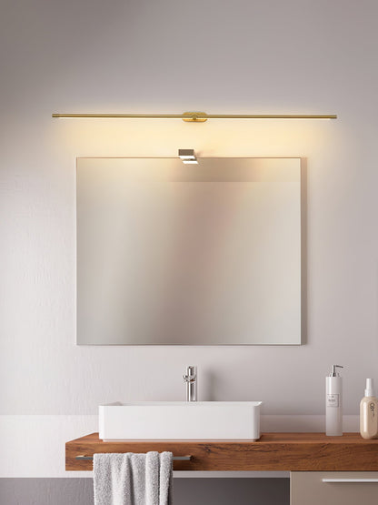 Rechargeable LED Wall Sconce Light with Touch Dimmer Switch for Bedroom Bathroom Mirror Vanity Hallway No Wiring Cordless Modern Linear
