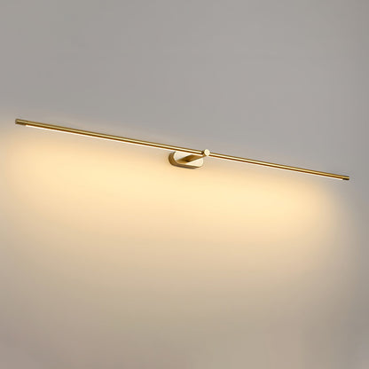 Linear LED Bathroom Vanity Light Fixture 27-50 Inch Metal Wall Sconce for Mirror Black Gold Brushed Nickel Warm Lighting Powder Room Dressin