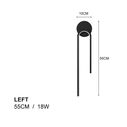 Minimalist Scandinavian LED Wall Lamp – Slim Design for Bedroom and Bathroom