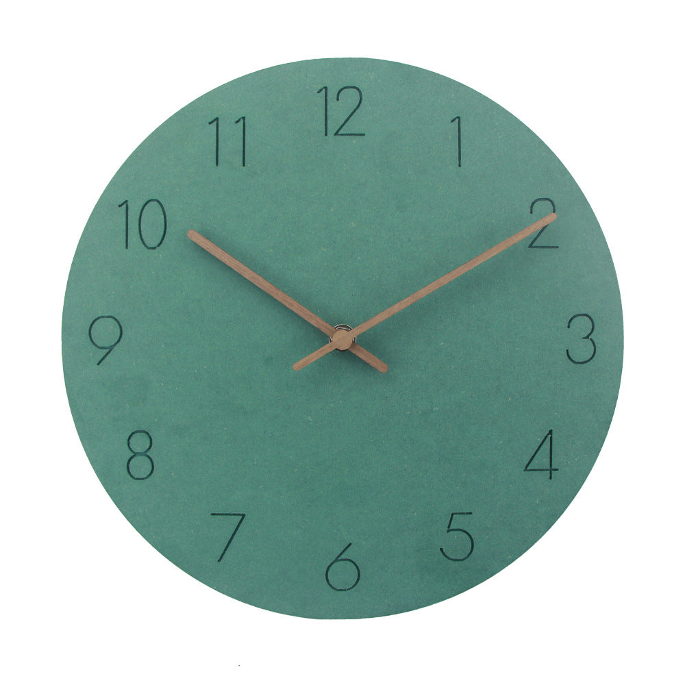 Minimalist Wall Clock Decor | Silent 29 cm Wood Clock with Elegant Scandinavian Design for Tranquil Spaces
