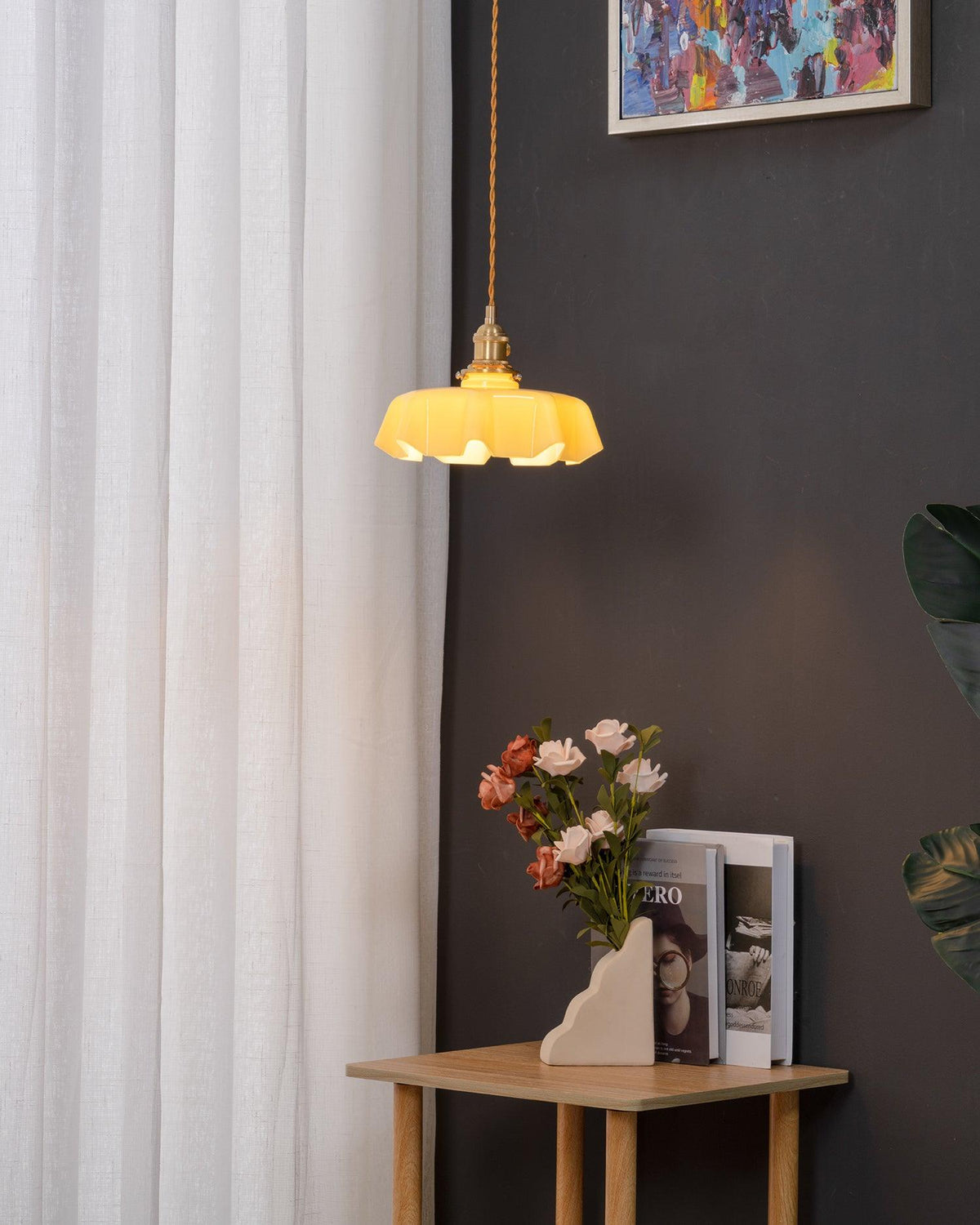 Hanging Ceiling Light Fixture Textured Dome Shade White Beige Pink Blue for Kitchen Island Dining Room Adjustable Height Indoor Pendant Lamp