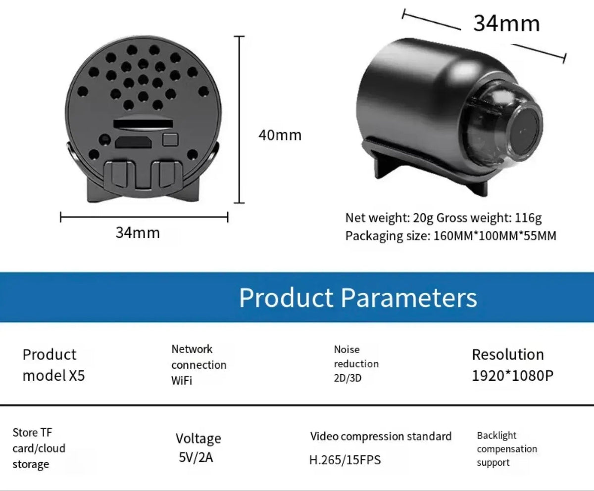 Mira 5G Camera | 1080P HD, Night Vision