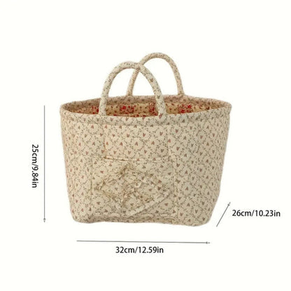 Misty Storage Basket - Quilted Microfiber, Floral Design