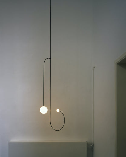 Sculptural Ceiling Light with Opaline Glass Diffusers Black & Brass Finish Multi-Arm Design for Dining Room Entryway Modern Overhead Fixture