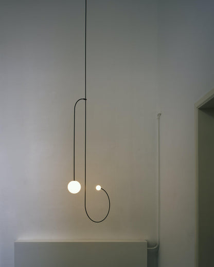 Sculptural Ceiling Light with Opaline Glass Diffusers Black & Brass Finish Multi-Arm Design for Dining Room Entryway Modern Overhead Fixture