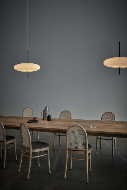Ceiling Pendant Light White Polymer Shade Adjustable Drop Height Modern Dining Room Kitchen Living Room Hanging Fixture E26 E27 Socket 12 in