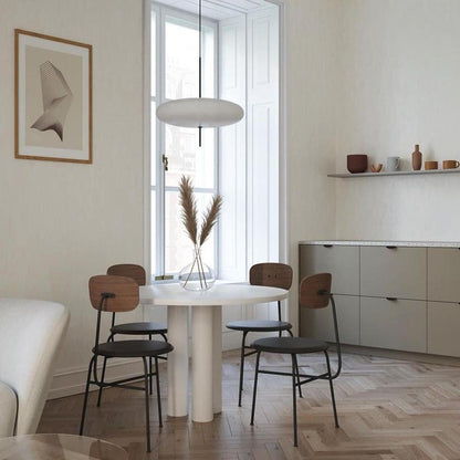 Ceiling Pendant Light White Polymer Shade Adjustable Drop Height Modern Dining Room Kitchen Living Room Hanging Fixture E26 E27 Socket 12 in