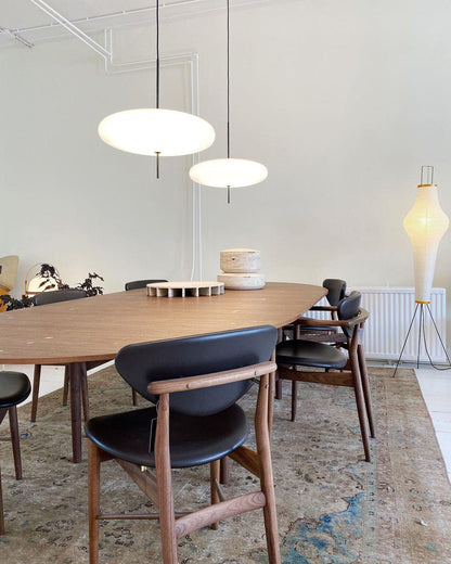 Ceiling Pendant Light White Polymer Shade Adjustable Drop Height Modern Dining Room Kitchen Living Room Hanging Fixture E26 E27 Socket 12 in