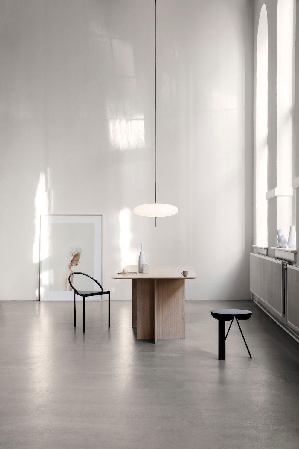 Ceiling Pendant Light White Polymer Shade Adjustable Drop Height Modern Dining Room Kitchen Living Room Hanging Fixture E26 E27 Socket 12 in