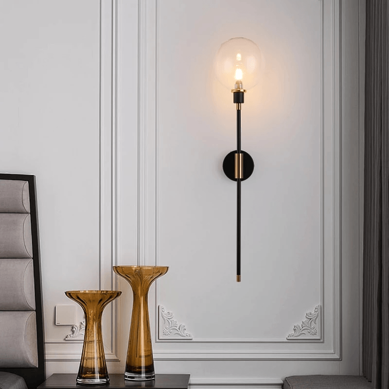 Contemporary Glass Shade LED Fixture Gray Amber Clear Finishes for Hallway Bedroom Entryway Living Room Bathroom