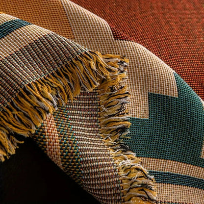 Grove Tribal Sofa Cover - Kilim Patchwork Throw, Anti-Slip Design