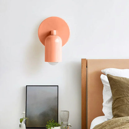 Hardwired Sconce Light with E27 LED Bulb – 4.7 in Matte Green Iron Fixture for Bedroom, Hallway & Staircase Accent – Scandinavian Style Comp