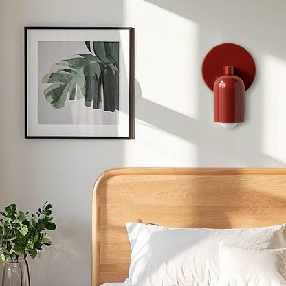 Hardwired Sconce Light with E27 LED Bulb – 4.7 in Matte Green Iron Fixture for Bedroom, Hallway & Staircase Accent – Scandinavian Style Comp