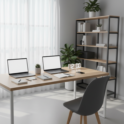 Modern 3D LED Clock with Automatic Dimming – Versatile Wall and Desk Design