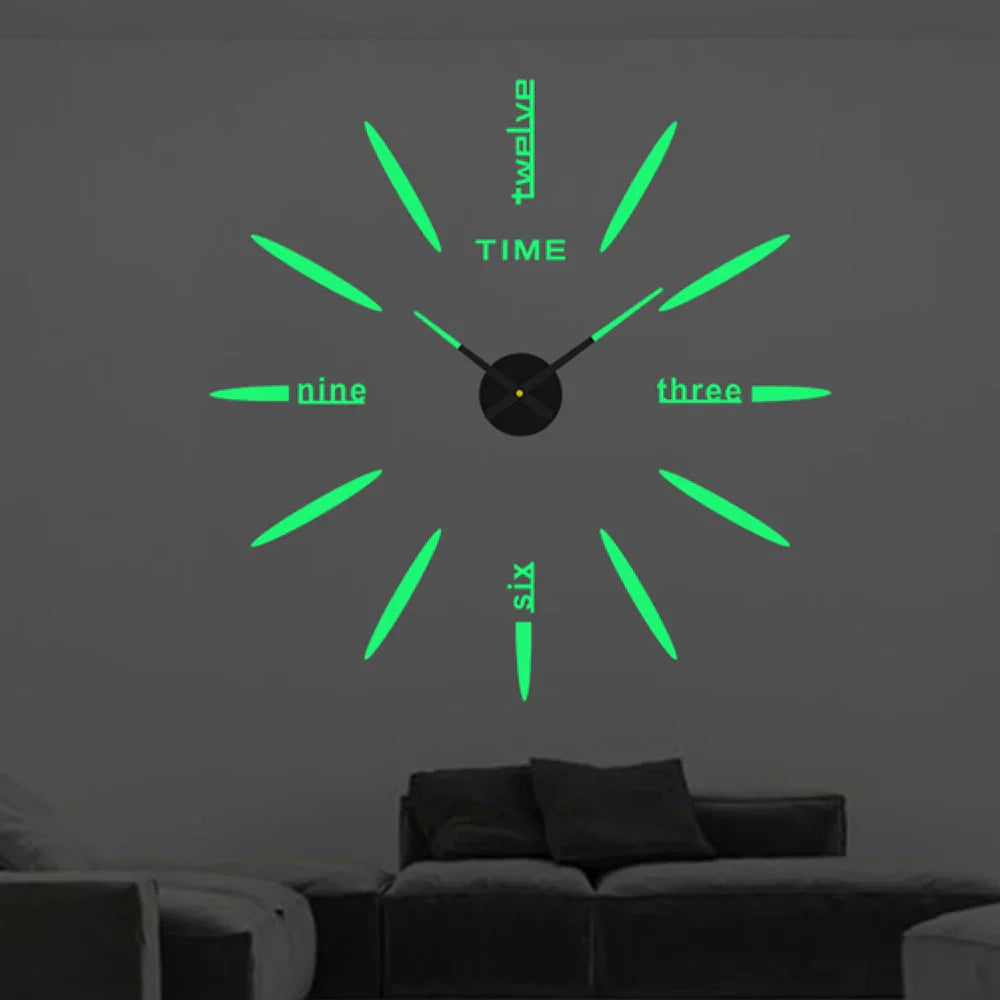 Modern Acrylic Wall Clock | Large Mirror Finish Design for Elegant Home Decor