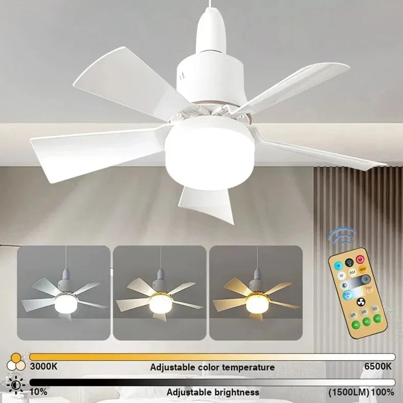 Modern Ceiling Fans with Lights | Flush Mount Design & Dimmable LED for Ultimate Comfort
