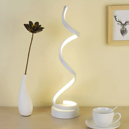 Table Lamps for Bedroom, Modern Dimmable LED Desk Lamp, Acrylic Bedside Lamp for Living Room and Home Office