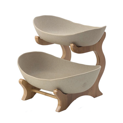 Modern Fruit Bowl | Three-Tier Space-Saving Organizer with Stylish Design for Elegant Kitchen Display