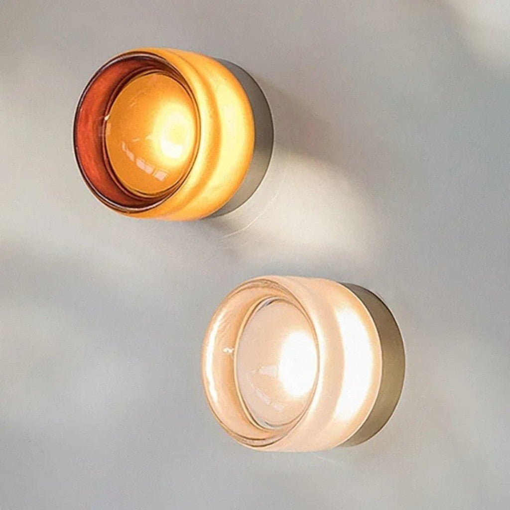 Modern Interior | Wall Sconce Lighting with Unique Acrylic Shade | Warm Ambiance for Cozy Spaces