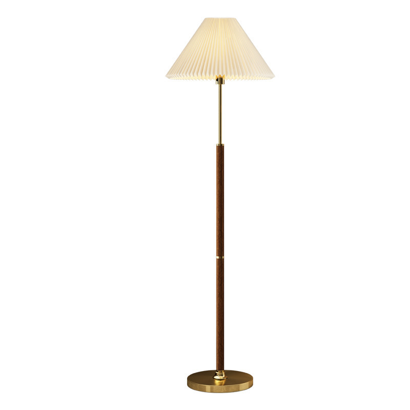 Modern Japandi Style Floor Lamp with Handmade Rice Paper Shade – Elegant Standing Lamp for Living Room and Cozy Spaces