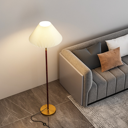 Modern Japandi Style Floor Lamp with Handmade Rice Paper Shade – Elegant Standing Lamp for Living Room and Cozy Spaces