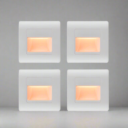 Modern LED Step Lights | Motion-Sensing Recessed Lighting with Four Color Options | Safe Illumination for Indoor and Outdoor Use