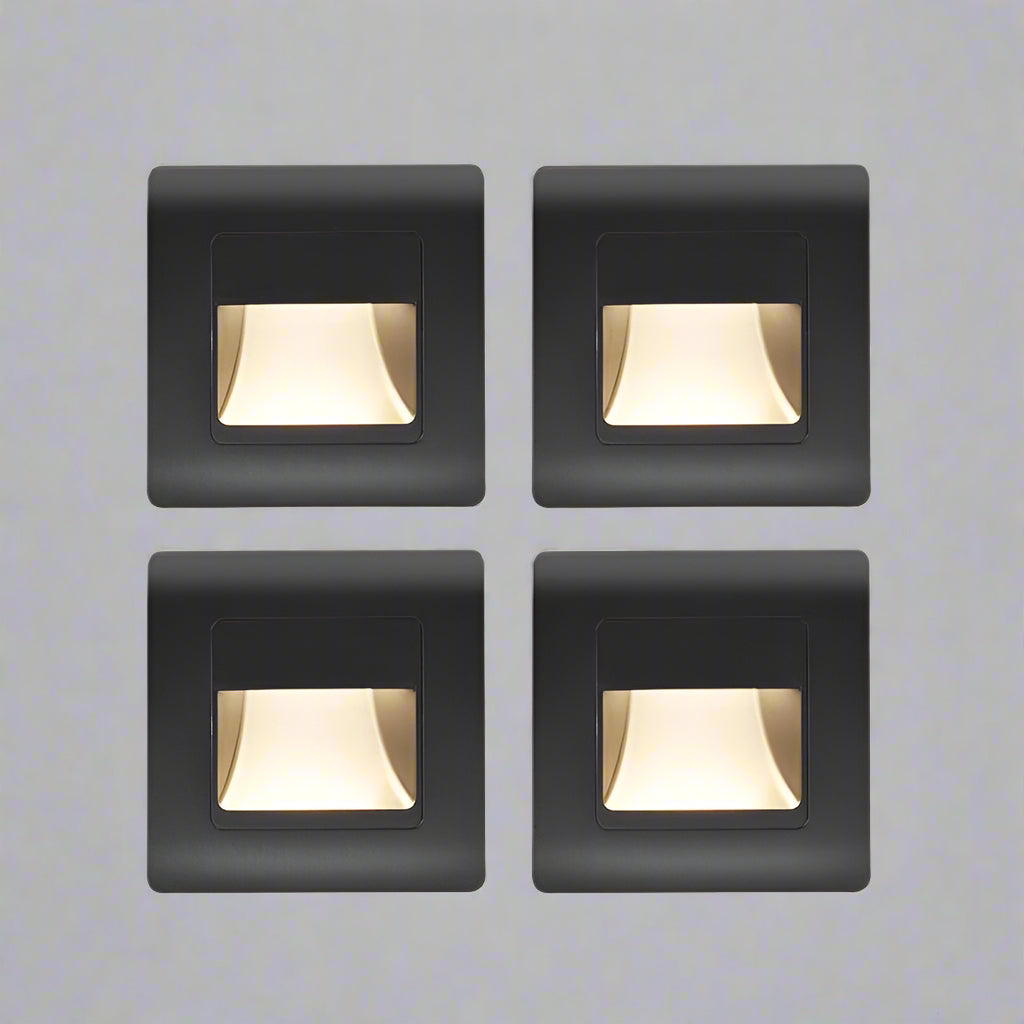 Modern LED Step Lights | Motion-Sensing Recessed Lighting with Four Color Options | Safe Illumination for Indoor and Outdoor Use