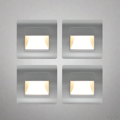 Modern LED Step Lights | Motion-Sensing Recessed Lighting with Four Color Options | Safe Illumination for Indoor and Outdoor Use