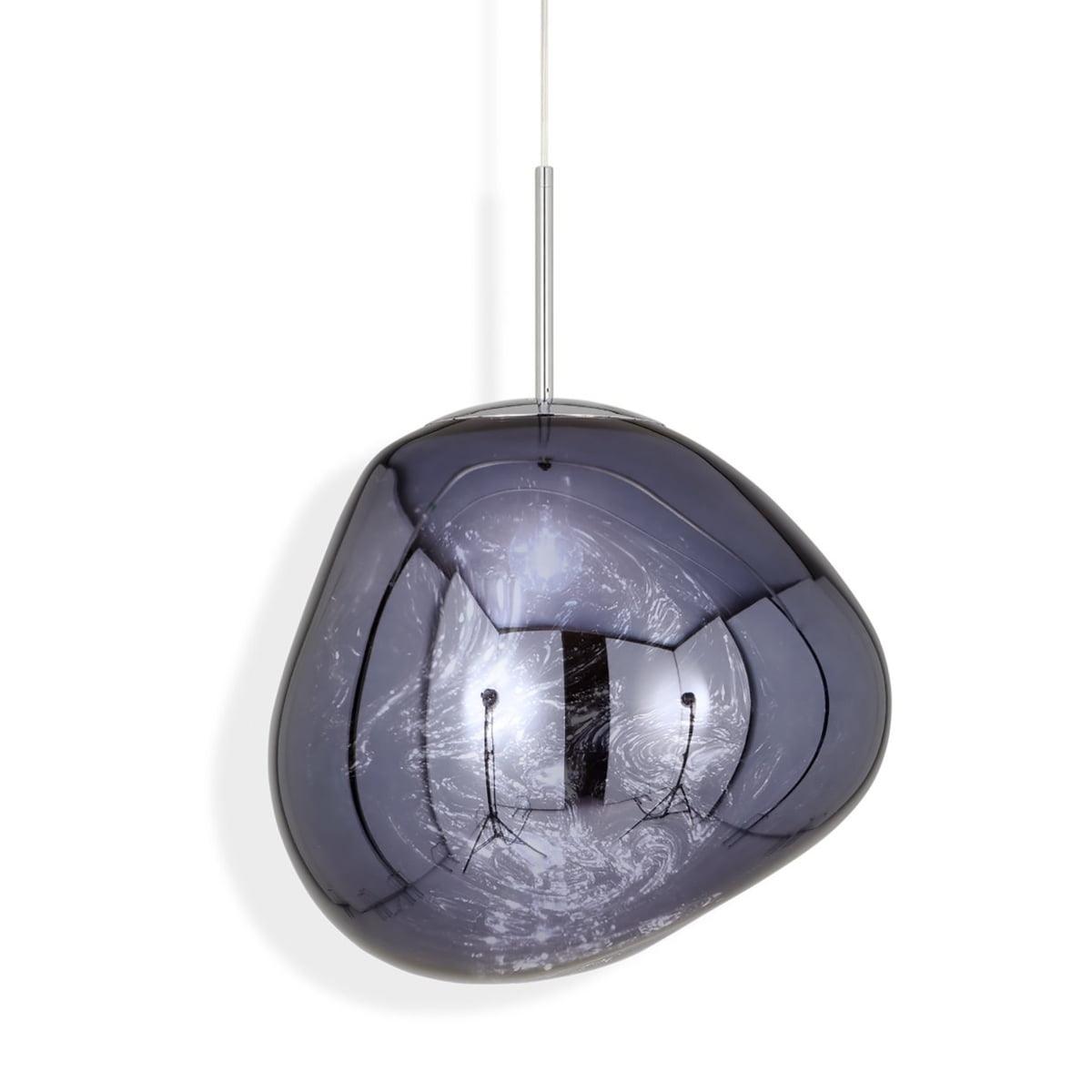 Reflective Globe Pendant Light Fixture with Adjustable Drop | Metal Hanging Ceiling Lamp for Kitchen Island Dining Room Living Space | Avail