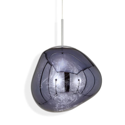 Reflective Globe Pendant Light Fixture with Adjustable Drop | Metal Hanging Ceiling Lamp for Kitchen Island Dining Room Living Space | Avail