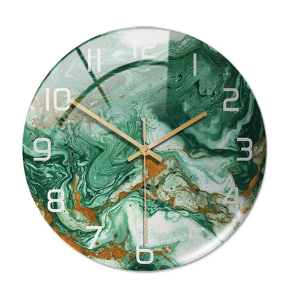 Modern Marble Look Wall Clock – 11.81 inch High-Quality Acrylic Silent Decor for Home and Office