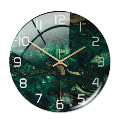 Modern Marble Look Wall Clock – 11.81 inch High-Quality Acrylic Silent Decor for Home and Office