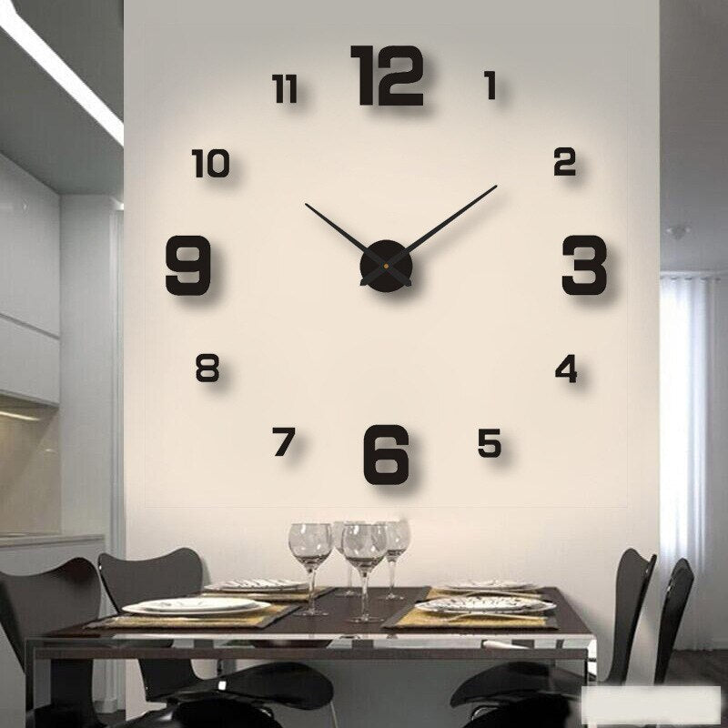 Modern Minimalist Wall Clock with Silent Quartz Movement | Clear Display for Easy Time Reading in Kitchen and Home Decor