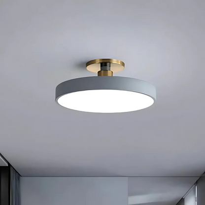 Modern Minimalist | Flush Mount Ceiling Light with Dimmable LED | Scandinavian Design for Cozy Atmosphere