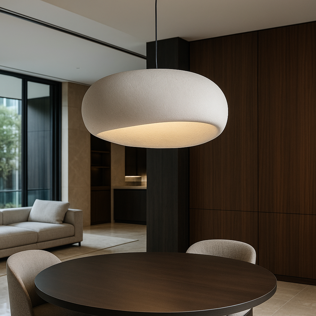 Ortekor Modern Pendant Light | Dimmable Hanging Lights with Adjustable Height | Elegant Kitchen Pendant Lighting for Cozy Ambiance