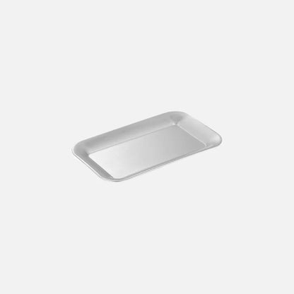 Modern Stainless Steel Serving Tray with Raised Edges – Square Design, Versatile Serveware for Drinks, Snacks, and Tea