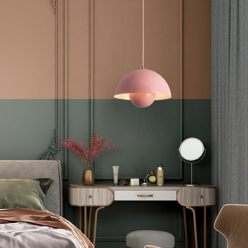 Dome Hanging Lamp with Adjustable Cord E27 Socket for Dining Room Kitchen Island Bar Counter Nordic Metal Shade Overhead Fixture LED Ready