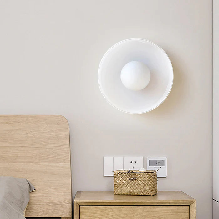 Flush Mount LED Ceiling Light Glass & Metal Dome for Bedrooms, Living Rooms, Hallways | Dual-Mount Wall or Ceiling