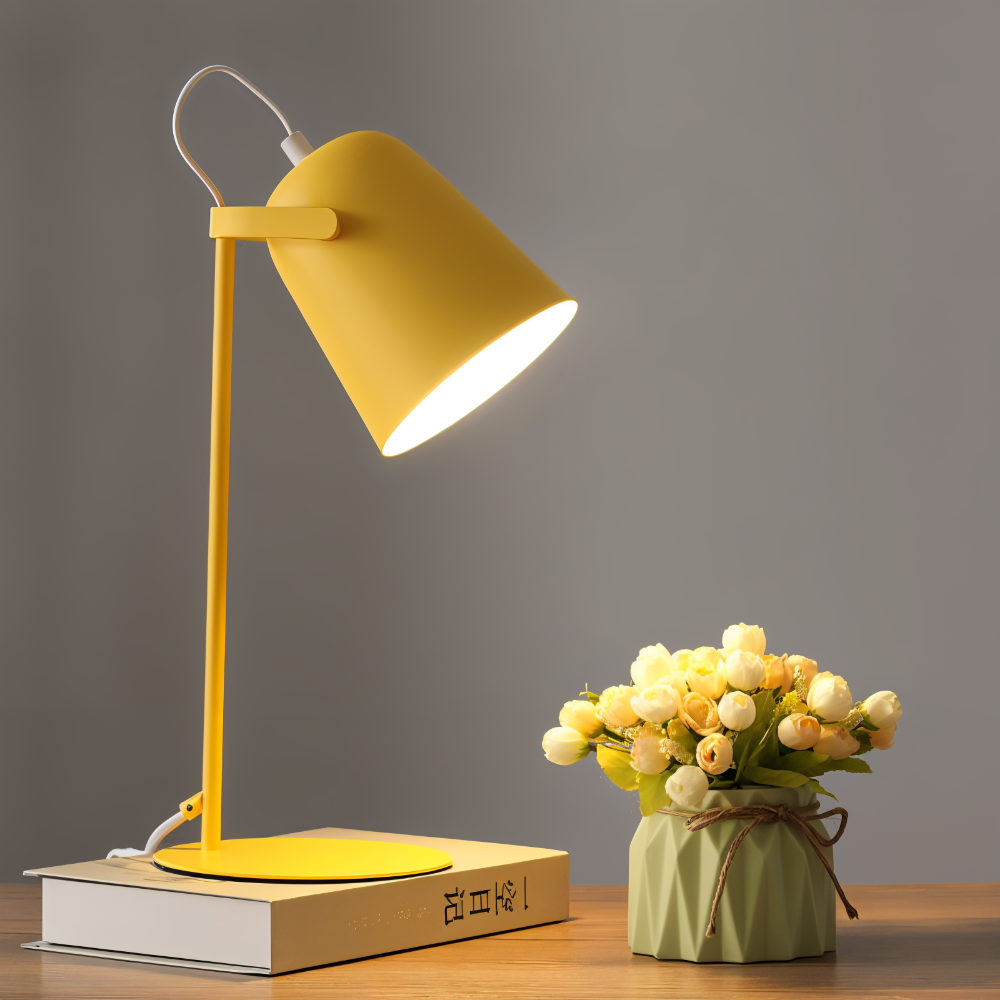 Adjustable Swivel Desk Lamp with Rotating Head – Eye-Friendly LED Task Light for Home Office, Study, Reading & Bedside