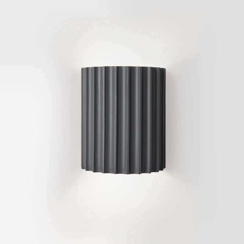 Resin Wall Sconce with LED Lighting – Minimalist Scandinavian Design for Living Room, Bedroom & Hallway