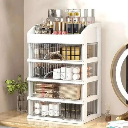 STYLELIVA – Stackable Makeup Storage Box for Organized Beauty Care