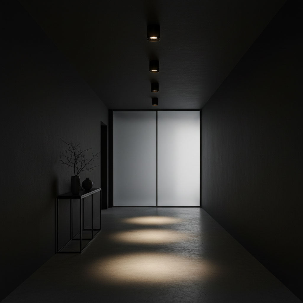 Compact LED Flush Mount Light 3×3 in Aluminum Surface Fixture Bedroom Hallway Kitchen Ceiling Wall Sconce 7W Warm Neutral Cool White Indoor