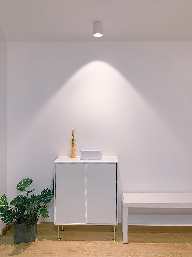 Compact LED Flush Mount Light 3×3 in Aluminum Surface Fixture Bedroom Hallway Kitchen Ceiling Wall Sconce 7W Warm Neutral Cool White Indoor