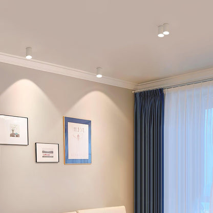 Compact LED Flush Mount Light 3×3 in Aluminum Surface Fixture Bedroom Hallway Kitchen Ceiling Wall Sconce 7W Warm Neutral Cool White Indoor
