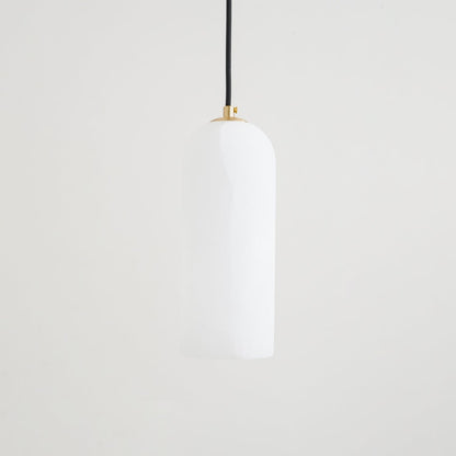 Alabaster Stone Hanging Lamp 10 in Tall White Shade Brass Accent Minimal Pendant for Islands Dining Tables Bedrooms Entryways